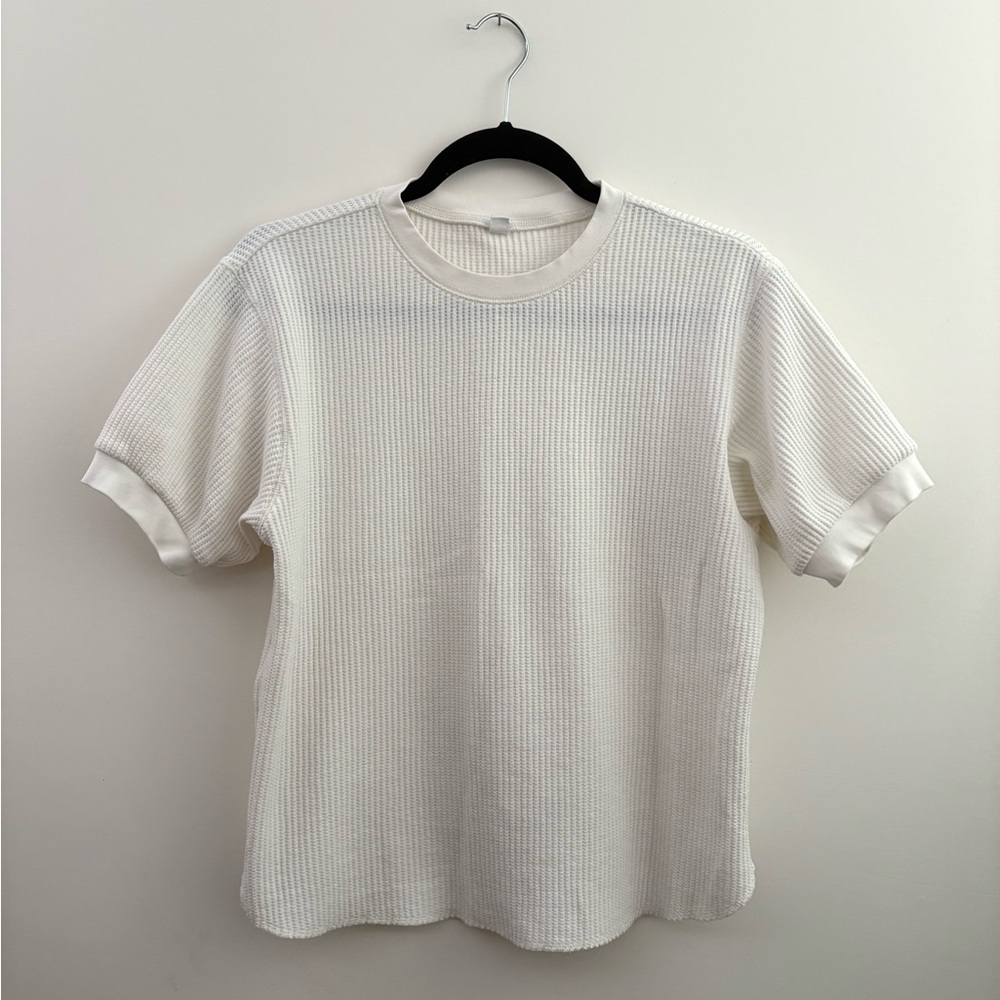 Classic White Waffle Tee